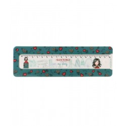 santoro σχολικα - Gorjuss Cityscape Plastic Pencil Box with Ruler My Story – 800GJ03 ΠΡΟΪΟΝΤΑ alfavitari.com